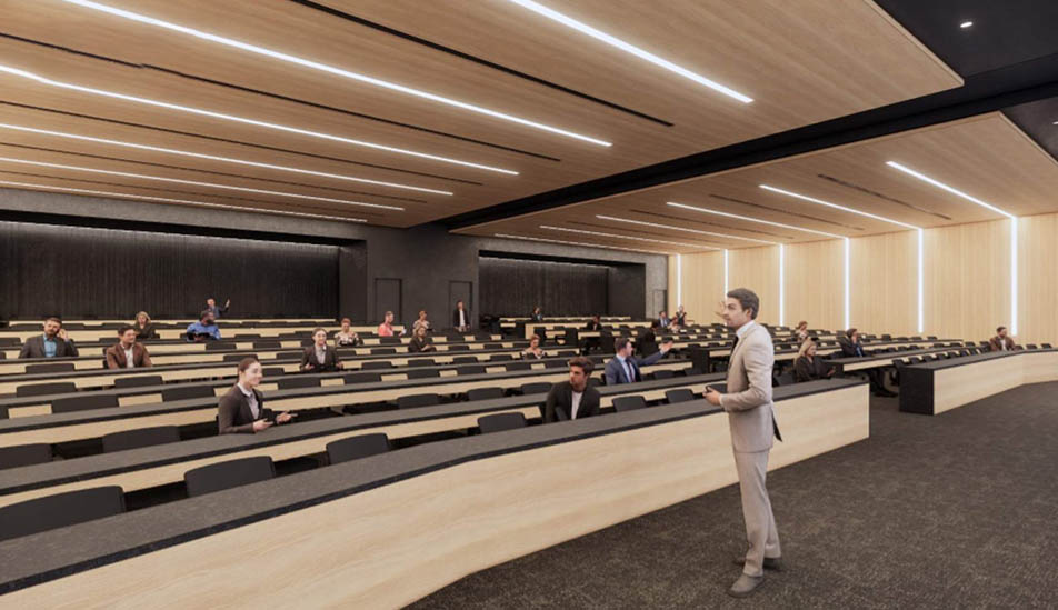 Wichita State University architectural rendering of the Interior Auditorium Woolsey Hall