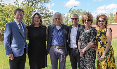 From left: Adam and Ellen Beren, Otterness, Marc and Julie Platt, and Amy Bressman.