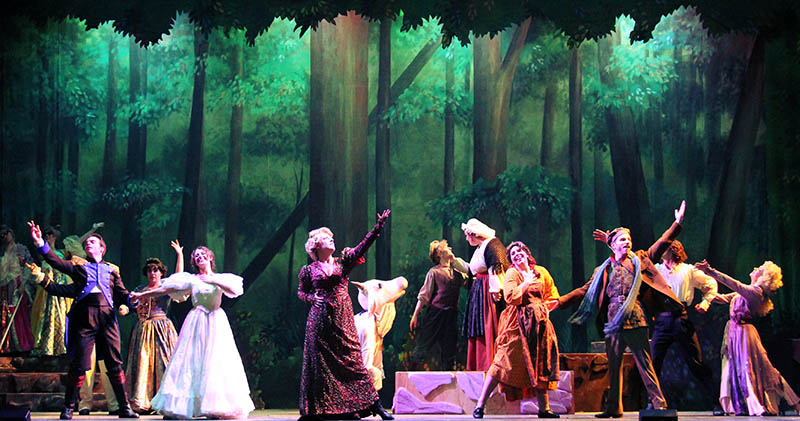 WSU theater students perform in the musical “Into the Woods.”