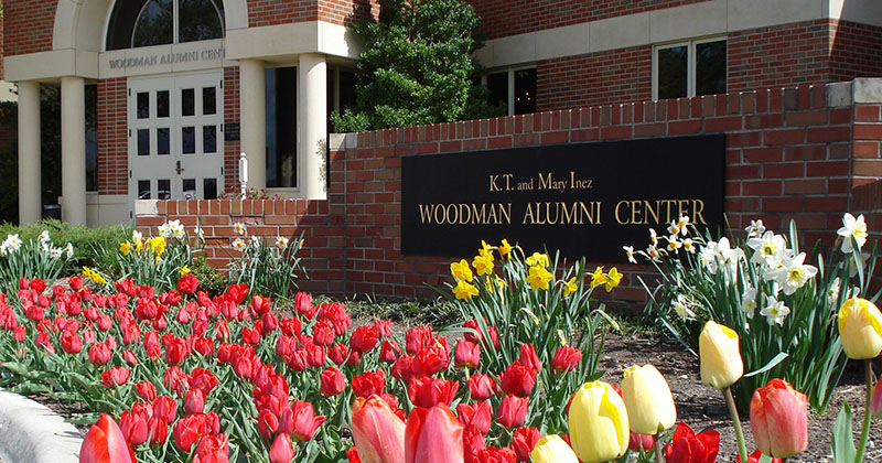 The Woodman Alumni Center Building