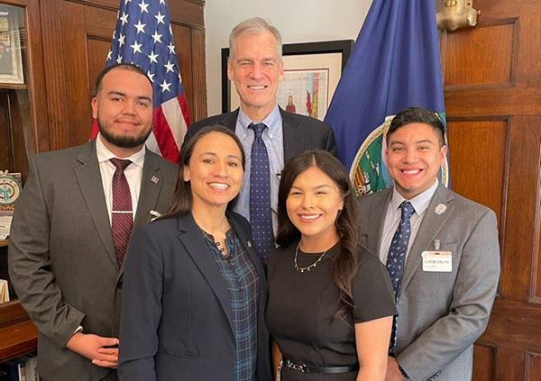 The scholars had the opportunity to meet U.S. Representative Sharice Davids.