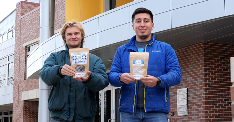 Kyle Offutt and Eddie Sandoval started their company, Pinole Blue, while undergraduates at Wichita State.
