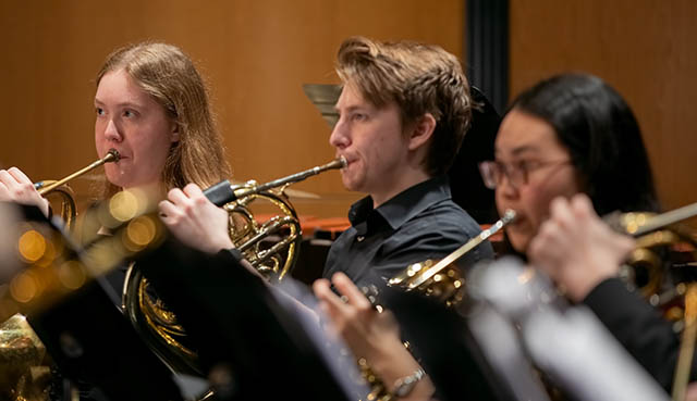 Wichita State students in the College of Fine Arts performing