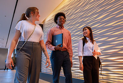 Students at Woolsey Hall