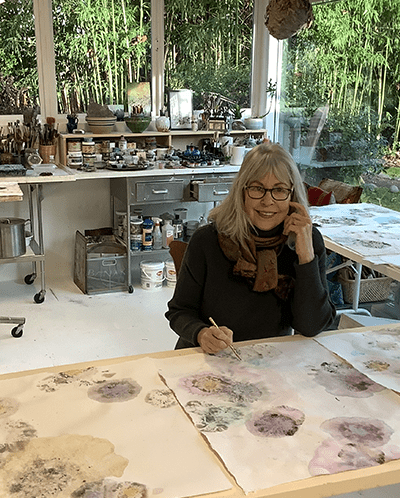 The artist in her studio in West Linn, Ore.