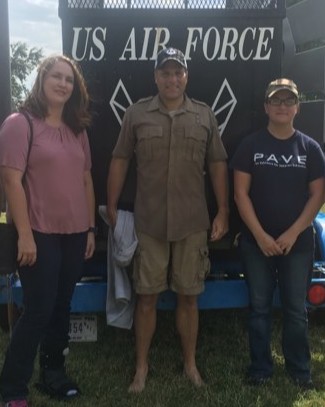 Group of three SVO students during Cody's undergrad